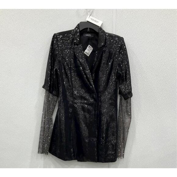 NWT - Akira Ball Drop Sequin Blazer - Picture 2 of 6